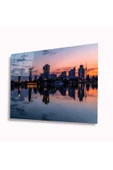 AlpiLeo Şehir Manzarası Alp Özel Cam Tablo 4mm Dayanıklı Temperli Cam thumbnail 1