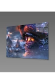 AlpiLeo Kozmik Vizyon Alp Özel Cam Tablo Hediyelik Büyük Tablo Ev Ofis Dekoru thumbnail 2