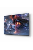 AlpiLeo Kozmik Vizyon Alp Özel Cam Tablo Hediyelik Büyük Tablo Ev Ofis Dekoru thumbnail 1