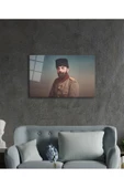 AlpiLeo Cemal Paşa Portresi Alp Özel Cam Tablo, Ev Ve Ofis Duvar Dekoru thumbnail 3