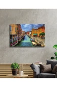 AlpiLeo Venedik Şehir Manzaralı Alp Özel Cam Tablo, Ev Ve Ofis Duvar Dekoru thumbnail 2