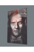 AlpiLeo Ay Yıldız Fonlu Atatürk Alp Özel Cam Tablo, Uv Baskılı Ve Temperli thumbnail 1