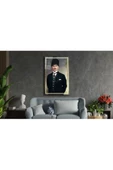 AlpiLeo Atatürk Alp Özel Cam Tablo Ev Ve Ofis Duvar Dekoru Hediyelik Büyük Tablo thumbnail 2