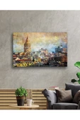 AlpiLeo Sulu Boya Istanbul Galata Kulesi Alp Özel Cam Tablo thumbnail 2