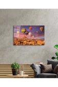 AlpiLeo Uçan Balonlar Kapadokya Alp Özel Cam Tablo, Ev Ve Ofis Duvar Dekoru thumbnail 2