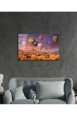 AlpiLeo Uçan Balonlar Kapadokya Alp Özel Cam Tablo, Ev Ve Ofis Duvar Dekoru thumbnail 3