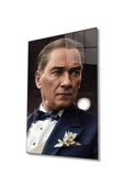 AlpiLeo Yapay Zeka Atatürk Portresi Alp Özel Cam Tablo, Ev Ve Ofis Duvar Dekoru thumbnail 1