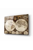AlpiLeo Dünya Haritası 53 Alp Özel Cam Tablo thumbnail 1