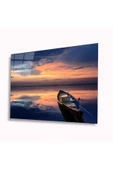 AlpiLeo Deniz Günbatımı Alp Özel Cam Tablo 4mm Dayanıklı Temperli Cam thumbnail 1