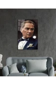 AlpiLeo Yapay Zeka Atatürk Portresi Alp Özel Cam Tablo, Ev Ve Ofis Duvar Dekoru thumbnail 3