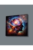 AlpiLeo Kozmik Zihin Evrensel Bilinç Alp Özel Cam Tablo, Ev Ofis Dekoru thumbnail 1