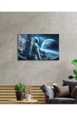 AlpiLeo Uzay Görseli Astronot Alp Özel Cam Tablo Yapay Zeka Tablo thumbnail 2