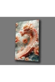 AlpiLeo Çiçekler Arasında Ejderhanın Dansı Alp Özel Cam Tablo thumbnail 2