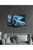 AlpiLeo Uzay Görseli Astronot Alp Özel Cam Tablo Yapay Zeka Tablo thumbnail 3