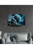 AlpiLeo Uzay Görseli Astronot Alp Özel Cam Tablo Yapay Zeka Tablo thumbnail 2