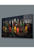 AlpiLeo Baharat Ve Kaşıklar Uv Baskılı Alp Özel Cam Tablo, Ev Ve Ofis Duvar Dekoru thumbnail 1