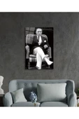 AlpiLeo Atatürk Portresi Alp Özel Cam Tablo, Ev Ve Ofis Duvar Dekoru thumbnail 3