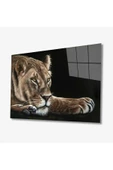 AlpiLeo Aslan Hayvan Alp Özel Cam Tablo 4mm Dayanıklı Temperli Cam thumbnail 1