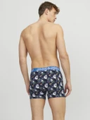 JACK JONES Erkek Kurukafa Desenli 3 lü Paket Boxer 12250221 - 3