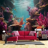 Su Altı Manzaralı Duvar Kağıdı Baskı thumbnail 1