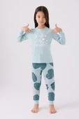 Rolypoly Kız Çocuk Su Yeşili Pijama Takım 3470 - 2