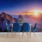 Dağ Bulut Gündoğumu Manzaralı Duvar Kağıdı Baskı thumbnail 5