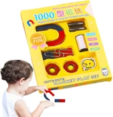 Mıknatıs Oyun Deney Seti Çocuklar İçin Magnet Play Set Eğitici - 5