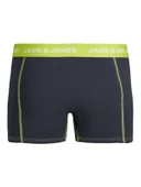 JACK JONES Erkek Renkli Kemerli 3 lü Paket Boxer 12250218 - 2