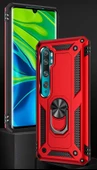Xiaomi Mi Note 10 Kılıf Vega Tank Sert Yüzüklü Standlı Zırh Koruma Kapak - 2