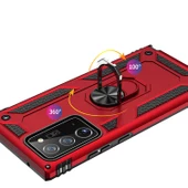 Samsung Galaxy Note 20 Ultra Kılıf Vega Tank Sert Yüzüklü Standlı Zırh Koruma Kapak thumbnail 7