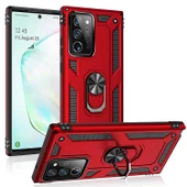 Samsung Galaxy Note 20 Ultra Kılıf Vega Tank Sert Yüzüklü Standlı Zırh Koruma Kapak thumbnail 2