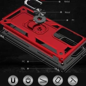 Samsung Galaxy Note 20 Ultra Kılıf Vega Tank Sert Yüzüklü Standlı Zırh Koruma Kapak thumbnail 4