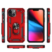 iPhone 13 Kılıf Vega Tank Sert Yüzüklü Standlı Zırh Koruma Kapak thumbnail 3