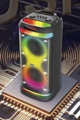 Torima BTS-1993 Siyah RGB Ledli Mikrofonlu Kumandalı Bluetooth Hoparlör Parti Speaker - 5