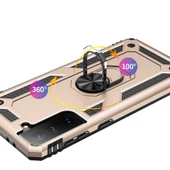 Samsung Galaxy S21 Kılıf Vega Tank Sert Yüzüklü Standlı Zırh Koruma Kapak thumbnail 7