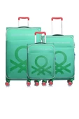 Benetton Trolley Valiz Yeşil Kabin Boy 14BNT2200-03-YŞL - 8