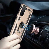 Samsung Galaxy S21 Kılıf Vega Tank Sert Yüzüklü Standlı Zırh Koruma Kapak thumbnail 5