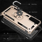 Samsung Galaxy S21 Kılıf Vega Tank Sert Yüzüklü Standlı Zırh Koruma Kapak thumbnail 4