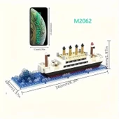 Titanic 3D BULDING BLOCKS 350 Parça 6+ YAŞ Puzzle Tekne Gemi Hediye - 5