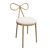 Fiyonk Makyaj Sandalyesi Metal Gold - 1