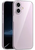 Gpack Apple iPhone 16 Plus Kılıf Süper Silikon Kamera Korumalı Şeffaf - 1