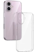Gpack Apple iPhone 16 Kılıf Süper Silikon Kamera Korumalı Şeffaf thumbnail 2