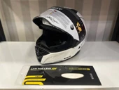 KASK SWAY SW 850 WHITE/SİLVER FULL FACE - 5