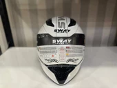 KASK SWAY SW 850 WHITE/SİLVER FULL FACE - 3
