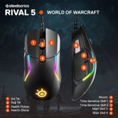 SteelSeries Rival 5 RGB Optik Kablolu Oyuncu Mouse - 6