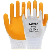 Beybi Pn3 Beyaz Sarı Eldiven 10 - 1