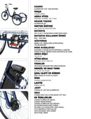 Strada E-VO Mekanik Disk 24 Jant Üç Tekerlekli Elektrikli Bisiklet - 11