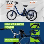 Strada E-VO Mekanik Disk 24 Jant Üç Tekerlekli Elektrikli Bisiklet - 5