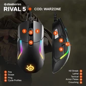 SteelSeries Rival 5 RGB Optik Kablolu Oyuncu Mouse - 7