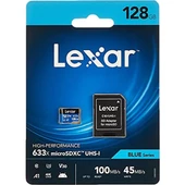 Lexar 128GB 633X Microsdxc Uhs-I U3 100/45 Mb/sn Yüksek Performanslı Microsd Hafıza Kartı - 1